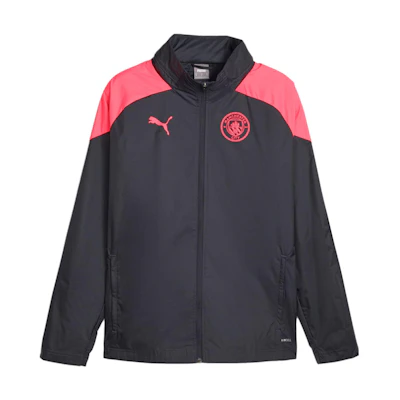 Puma Manchester City Training Retro Track Jacket with Packable Hood - Black 772870-18