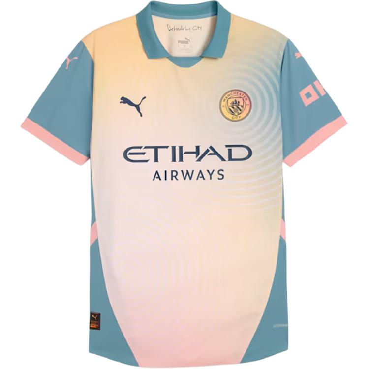 Puma Manchester City Unisex Yellow Soccer Jersey Player Edition 778616-04