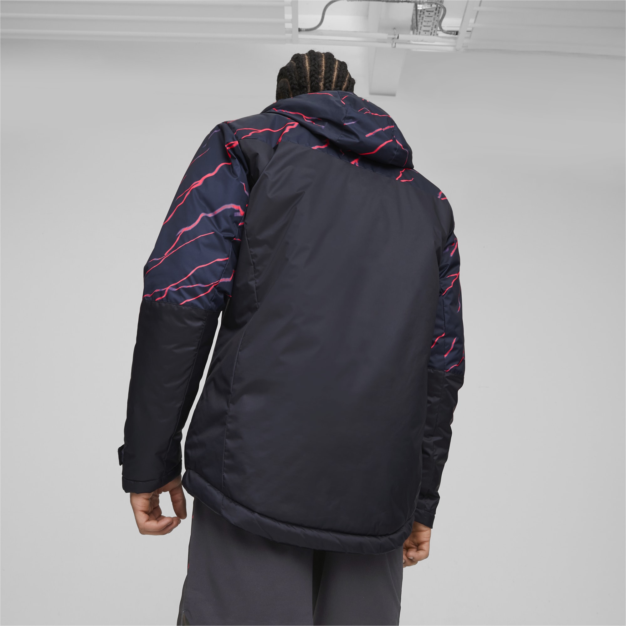 Purchase Puma 曼城冬季足球外套 男款 深海軍藍 連帽全拉鏈外套 772873-18