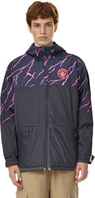 Puma 曼城冬季足球外套 男款 深海軍藍 連帽全拉鏈外套 772873-18 Details for Puma 曼城冬季足球外套 男款 深海軍藍 連帽全拉鏈外套 772873-18