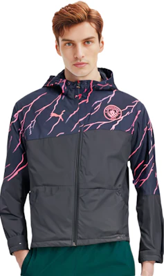 Puma 曼城冬季足球外套 男款 深海軍藍 連帽全拉鏈外套 772873-18 Sizing Puma 曼城冬季足球外套 男款 深海軍藍 連帽全拉鏈外套 772873-18