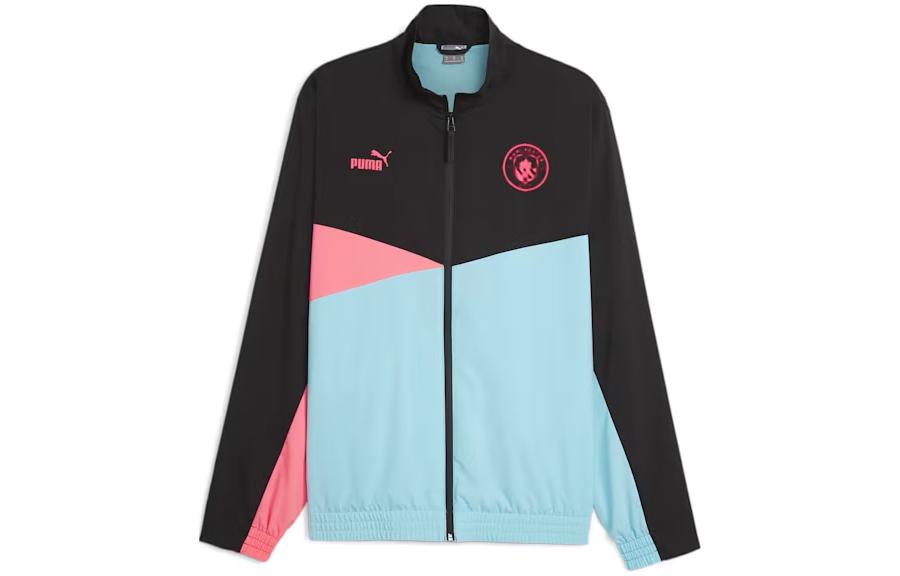 Puma Manchester City Zip-Up Logo Jacket Speed Green Sportswear 777099-01