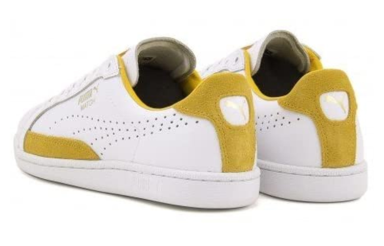 Lookbook Puma Match 74 透氣輕便低筒休閒板鞋 白黃