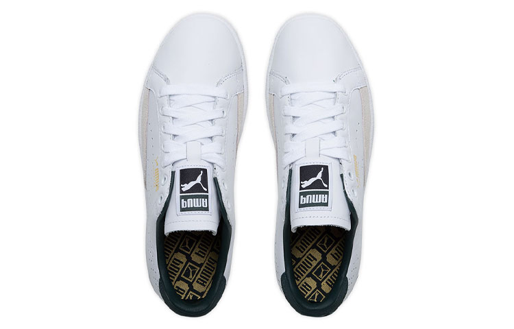 Shop PUMA MATCH 低幫 板鞋 男款 白深藍