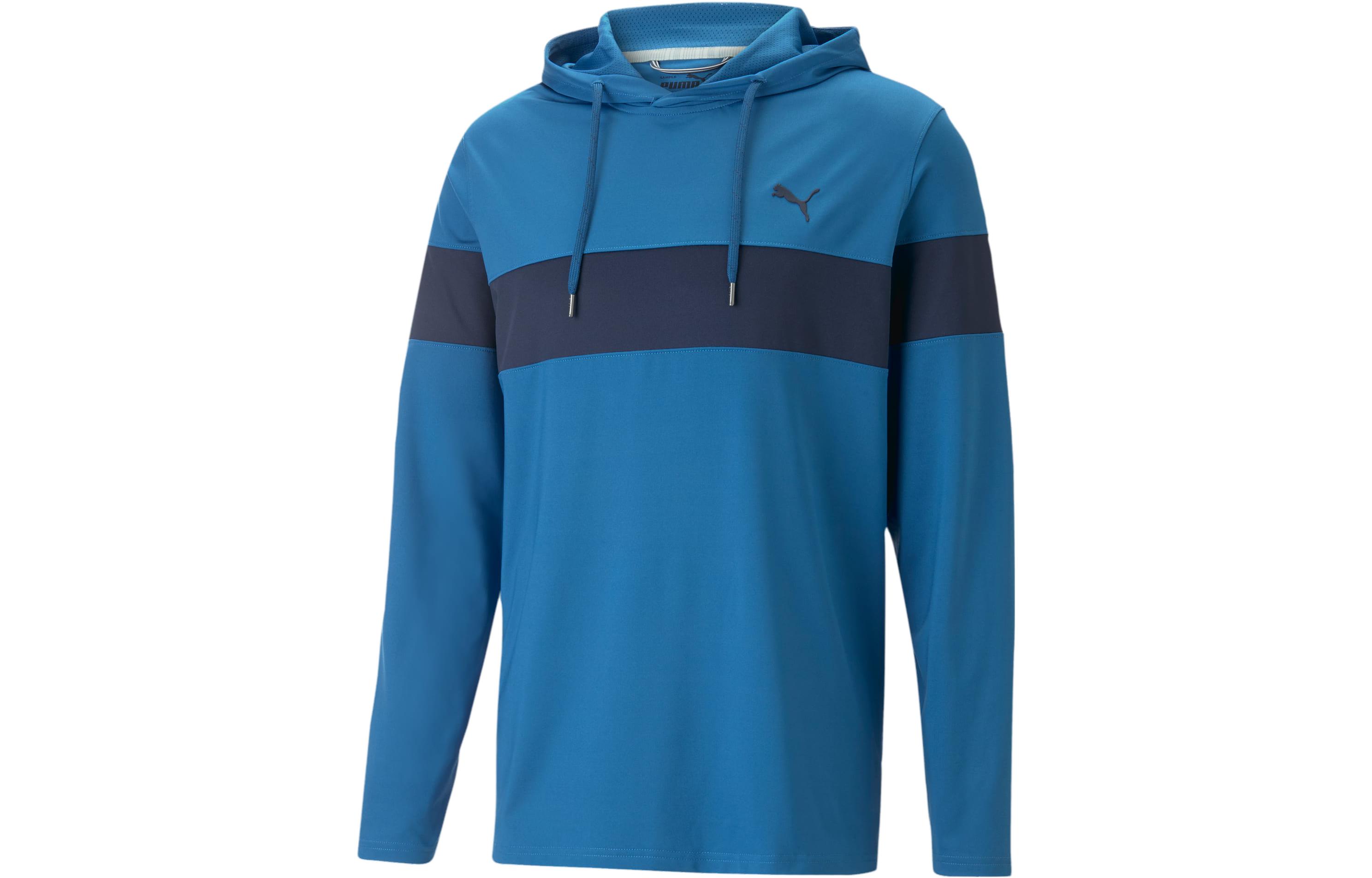 Puma Mattr Colorblock Golf Hoodie Blue/Black Long-Sleeve Casual Wear 620252-04
