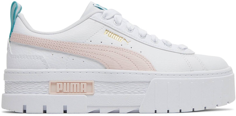 (Grade School) Puma Mayze Leather 'White Chalk Pink' 384527-03 Buy (Grade School) Puma Mayze Leather 'White Chalk Pink' 384527-03