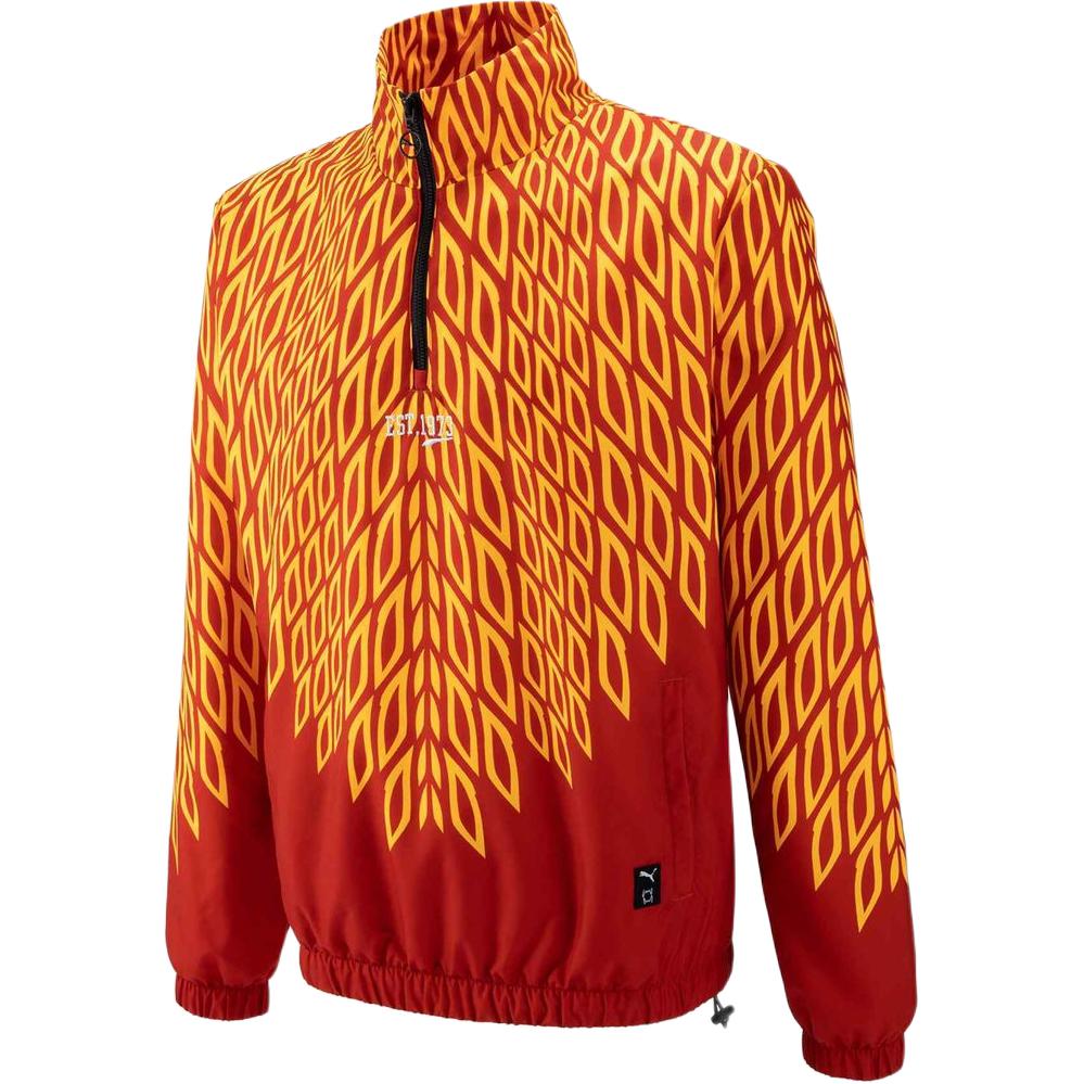 Puma MB02 Printed Half-Zip Woven Jacket Red 539157-33