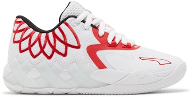 (Grade School) Puma MB.01 Lo 'Team Colors - White High Risk Red' 377368-10 (Grade School) Puma MB.01 Lo 'Team Colors - White High Risk Red' 377368-10