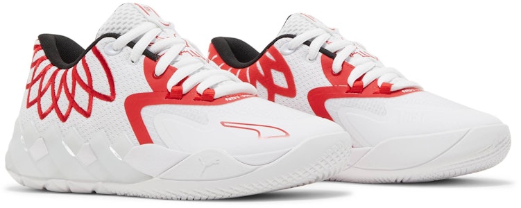 (小学) Puma MB.01 Lo '队色 - 白色高危红' 377368-10 Cheap (小学) Puma MB.01 Lo '队色 - 白色高危红' 377368-10