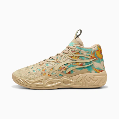 Puma MB.04 Flare Basketball Sneakers Light Sand-Aquatic-Orange Glo