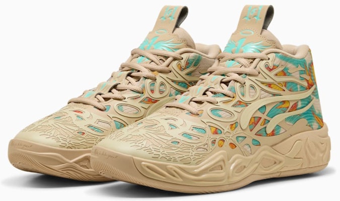 Puma MB.04 Flare Basketball Sneakers Light Sand-Aquatic-Orange Glo 312209-01 Shop Puma MB.04 Flare Basketball Sneakers Light Sand-Aquatic-Orange Glo 312209-01