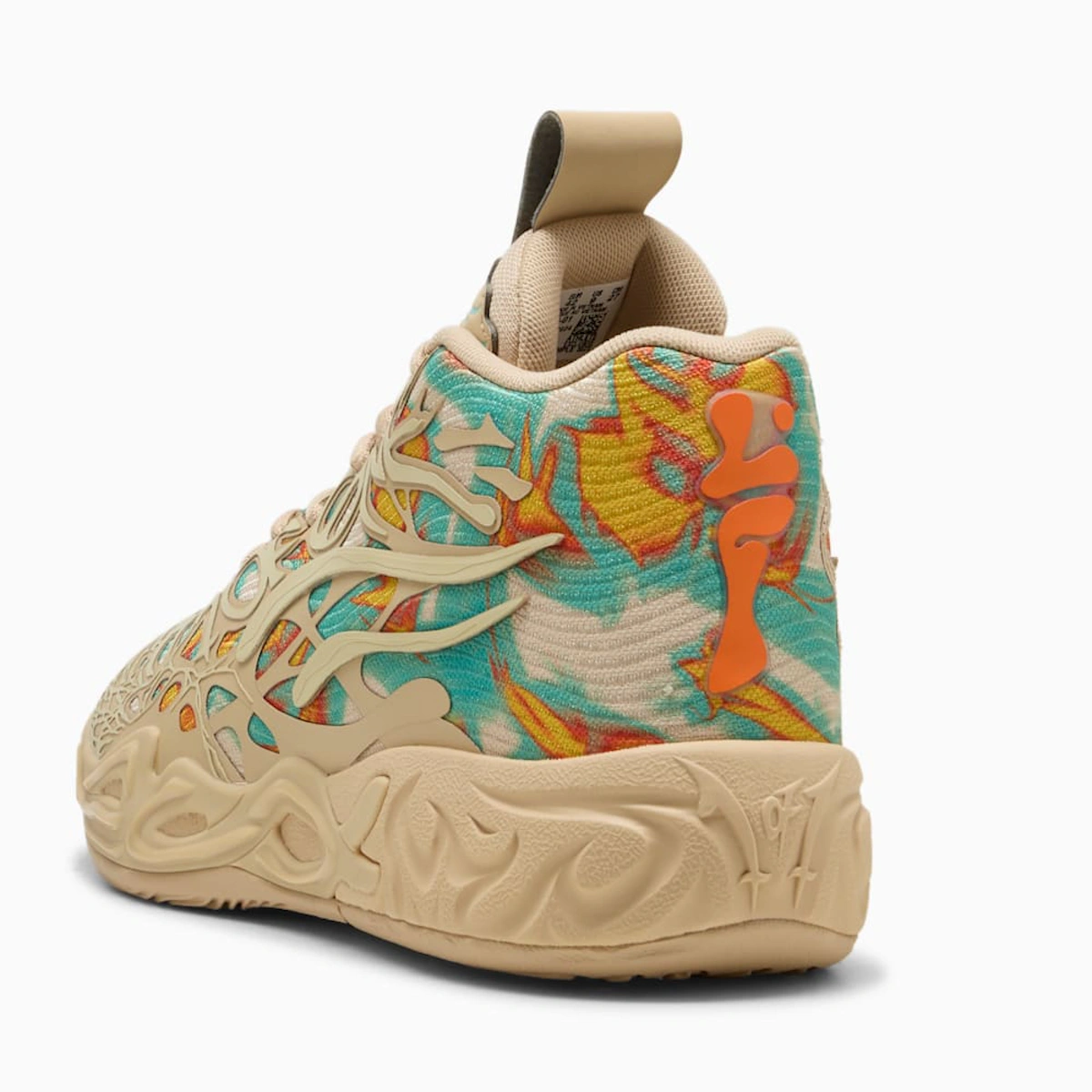 Puma MB.04 Flare Basketball Sneakers Light Sand-Aquatic-Orange Glo