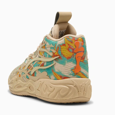 Puma MB.04 Flare Basketball Sneakers Light Sand-Aquatic-Orange Glo