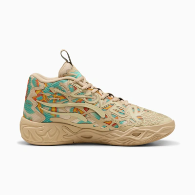 Puma MB.04 Flare Basketball Sneakers Light Sand-Aquatic-Orange Glo
