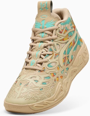 Puma MB.04 Flare Basketball Sneakers Light Sand-Aquatic-Orange Glo 312209-01 Cheap Puma MB.04 Flare Basketball Sneakers Light Sand-Aquatic-Orange Glo 312209-01