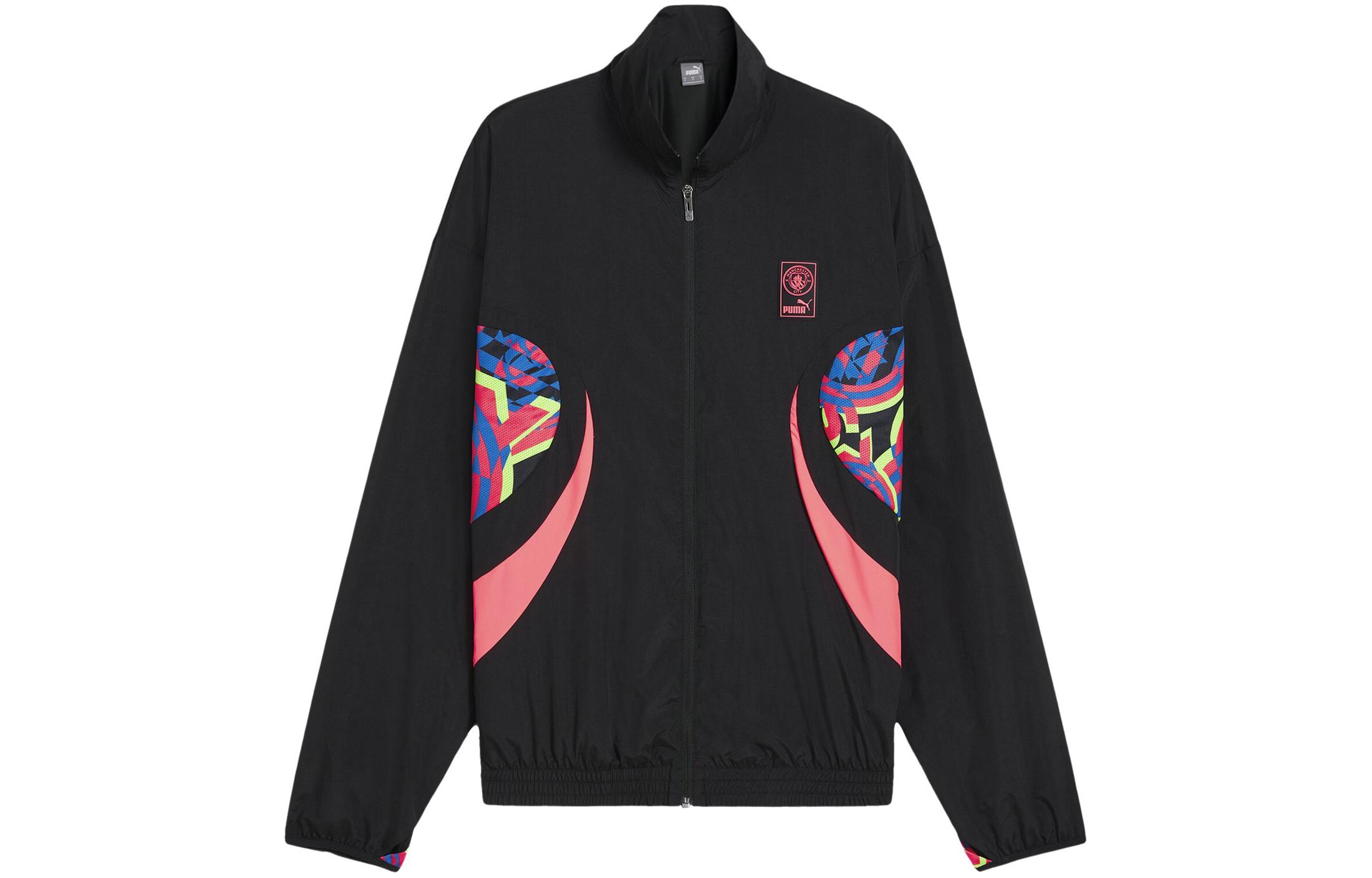 Puma MCFC FTBLNRGY Retro Colorblock Full-Zip Jacket Black 774402-16