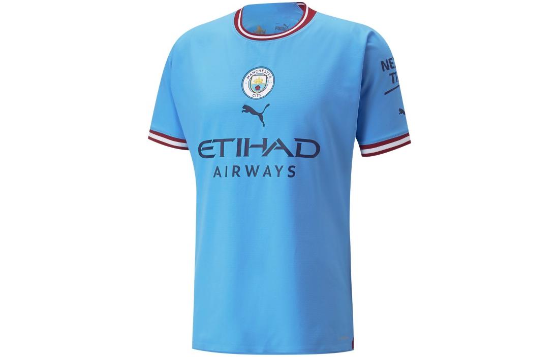 PUMA MCFC Manchester City CNY Rabbit Year Logo Tee Blue Short Sleeve  Shirt 765709-01