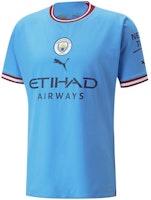 PUMA MCFC Manchester City CNY Rabbit Year Logo Tee Blue Short Sleeve Shirt 765709-01 PUMA MCFC Manchester City CNY Rabbit Year Logo Tee Blue Short Sleeve Shirt 765709-01