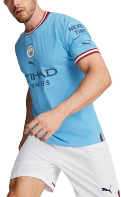 PUMA 曼城 CNY 兔年標誌藍色短袖T恤 765709-01 Shop PUMA 曼城 CNY 兔年標誌藍色短袖T恤 765709-01