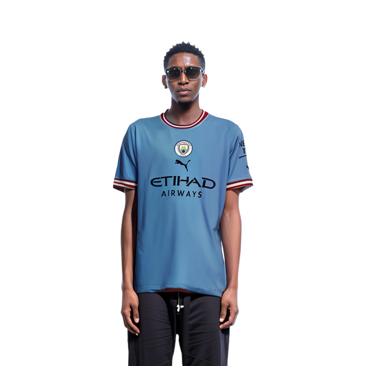 Details for PUMA 曼城 CNY 兔年標誌藍色短袖T恤 765709-01