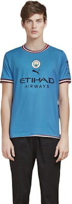 PUMA 曼城 CNY 兔年標誌藍色短袖T恤 765709-01 Sizing PUMA 曼城 CNY 兔年標誌藍色短袖T恤 765709-01