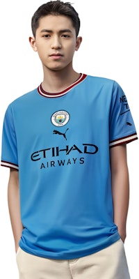 PUMA 曼城 CNY 兔年標誌藍色短袖T恤 765709-01 1