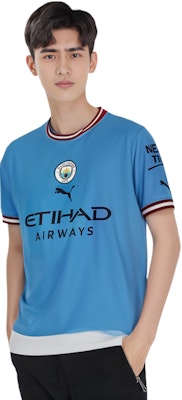 PUMA 曼城 CNY 兔年標誌藍色短袖T恤 765709-01 2