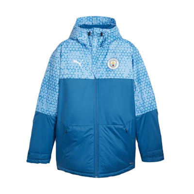 Puma MCFC Manchester City Graphic Winter Jacket SS23 Blue Hoodie 772873-06