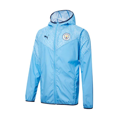Puma MCFC Manchester City Hoodie Jacket Light Blue 758699-01