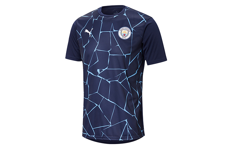 Puma MCFC Manchester City Short Sleeve T-Shirt Blue 758030-07