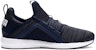 Puma Mega Energy Heather Knit Low Kasut Lari Hitam/Putih/Biru 191095-03