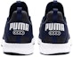 Shop Puma Mega Energy Heather Knit Low Kasut Lari Hitam/Putih/Biru 191095-03