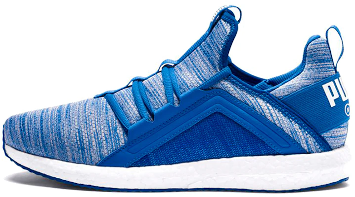 Puma Mega Energy Heather Knit Low Hardloopschoenen Blauw/Wit 191095-04 Buy Puma Mega Energy Heather Knit Low Hardloopschoenen Blauw/Wit 191095-04