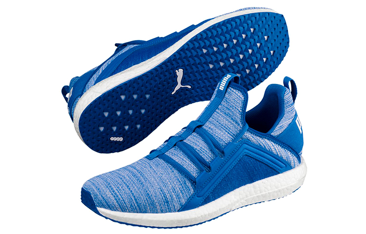 Purchase Puma Mega Energy Heather Knit Low Hardloopschoenen Blauw/Wit 191095-04