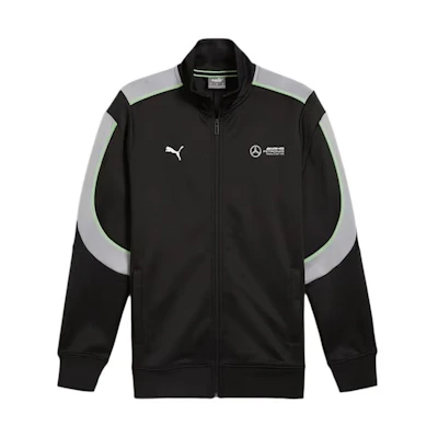 Puma Mercedes-AMG Petronas F1 Logo Zip-Up Jacket Black - Stylish Outerwear 627316-01