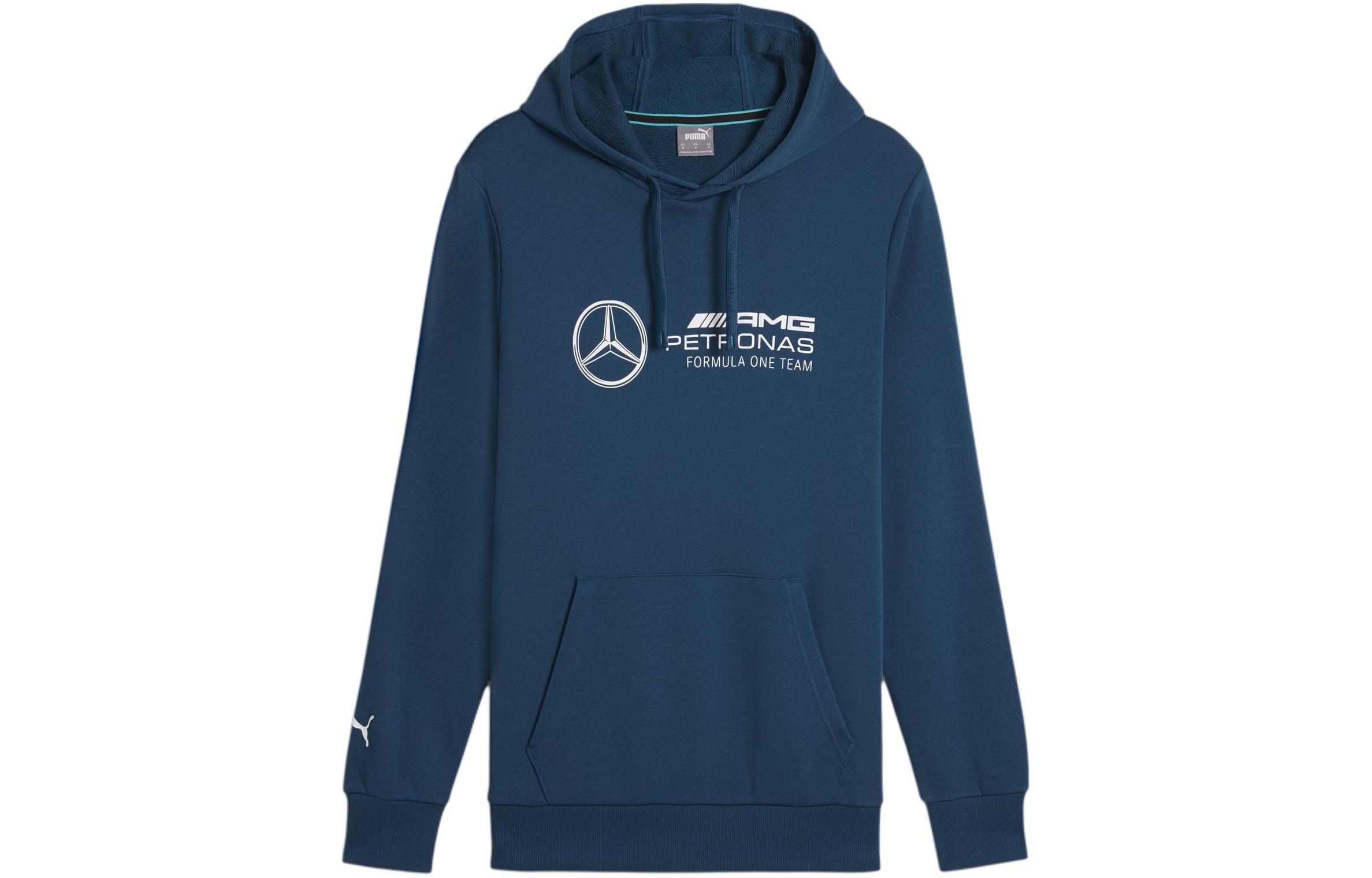Puma Mercedes-AMG Petronas Motorsport Blue Logo Print Hoodie 623757-07