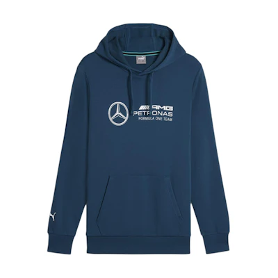 Puma Mercedes-AMG Petronas Motorsport Blue Logo Print Hoodie 623757-07