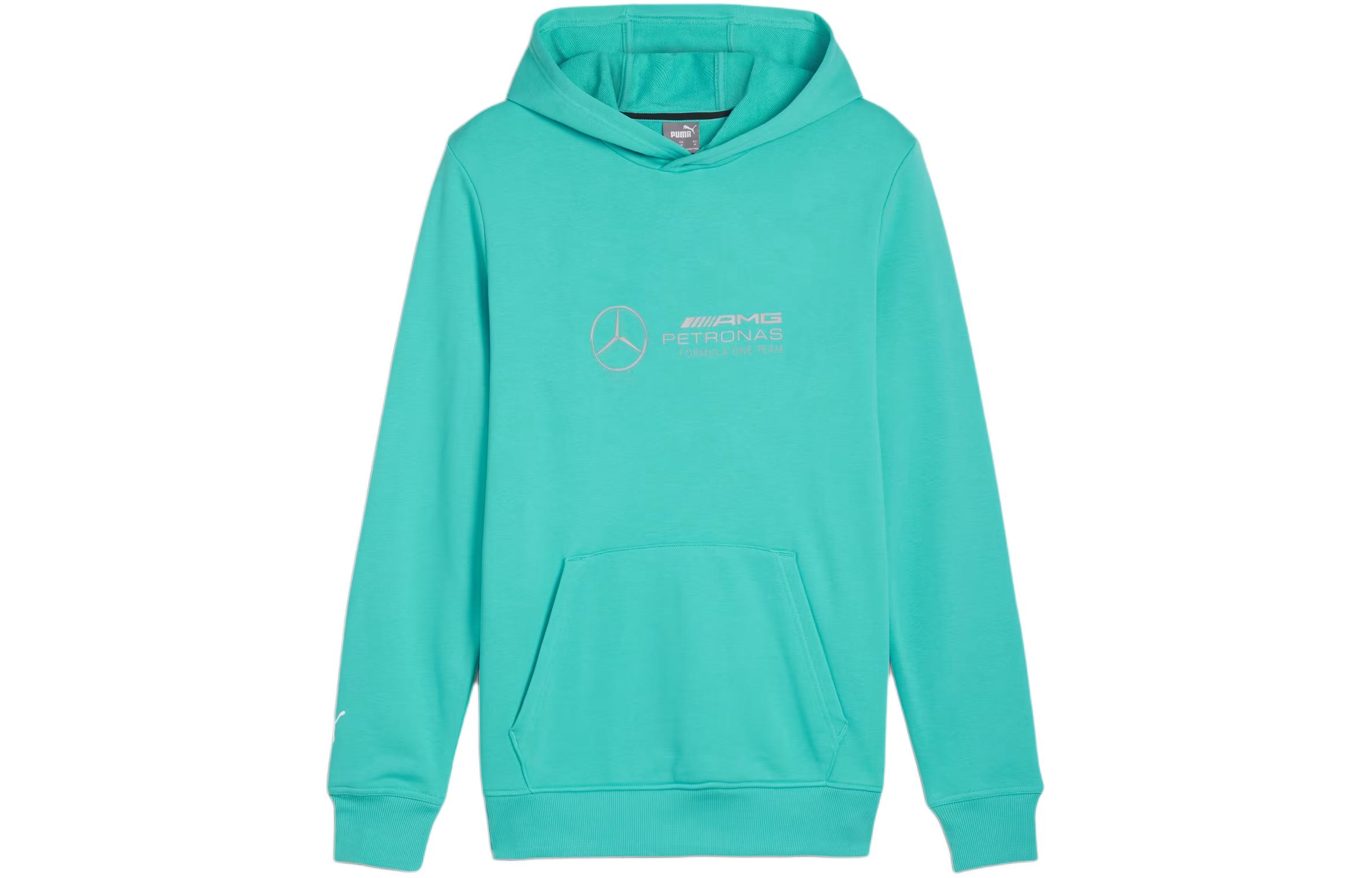 Puma Mercedes-AMG Petronas Solid Hoodie Teal Green - Long Sleeve Casual 623749-05