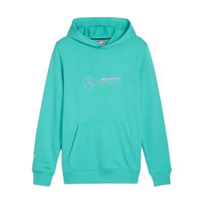 Puma Mercedes-AMG Petronas Solid Hoodie Teal Green - Long Sleeve Casual 623749-05