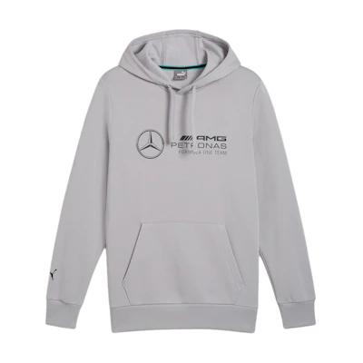 Puma Mercedes AMG-Petronas F1 SS24 Gray Logo Hoodie Long Sleeve 627345-02