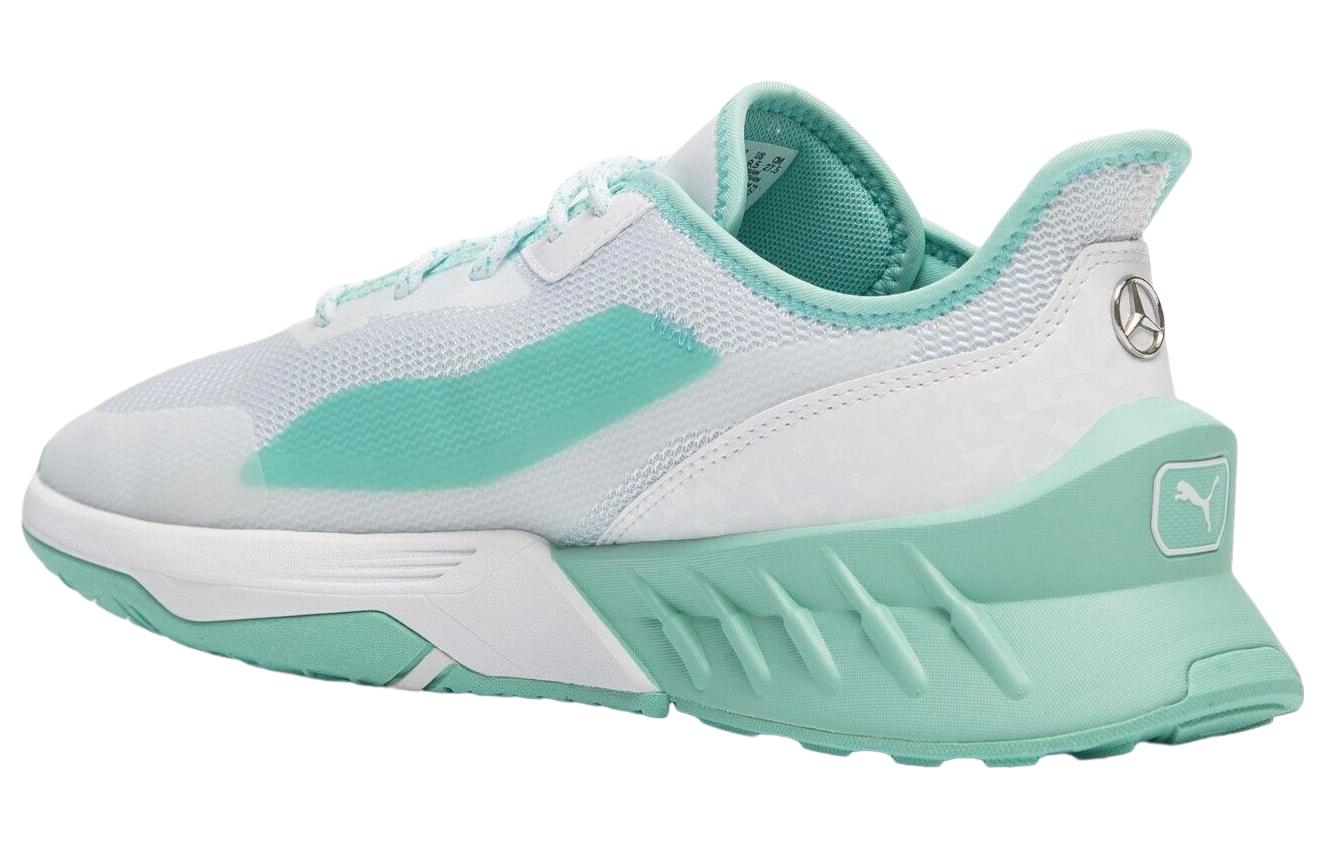 Lookbook Puma 梅赛德斯 AMG 宾士 赛车运动低帮鞋 '白绿' 307468-01