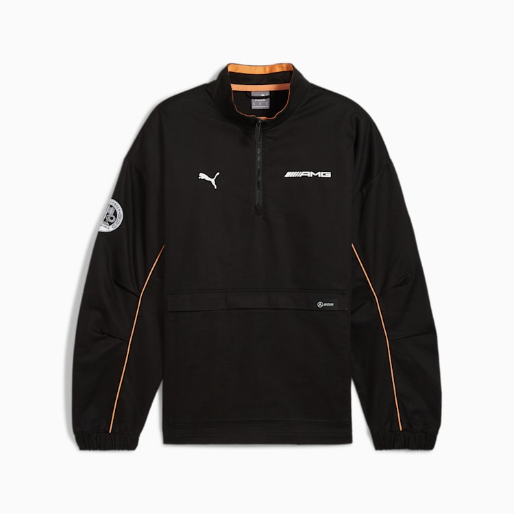 Puma Mercedes AMG SS24 Black Pullover Jacket with Logo Design 627412-01