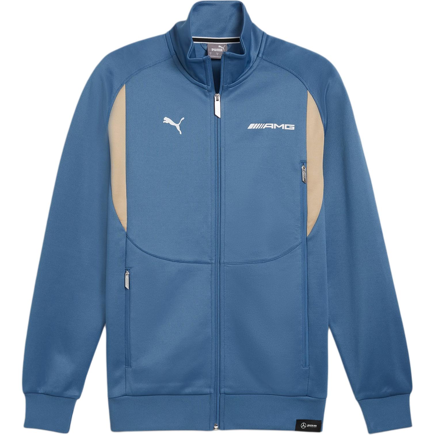 Puma Mercedes AMG SS24 Colorblock Zip Jacket Blue - Fashion Long Sleeve 627421-05