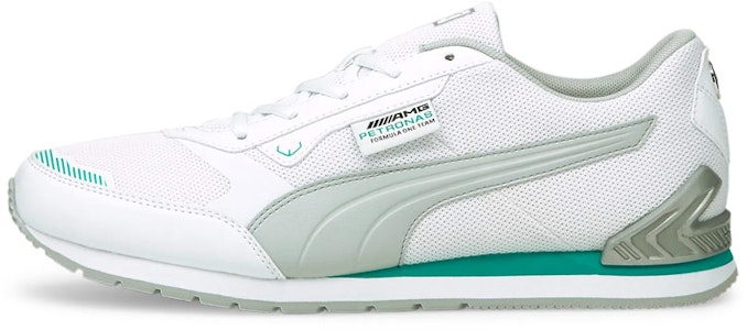 PUMA Mercedes F1 舒適 賽車運動 輕便 低筒 跑步鞋 男女同款 白灰銀 Buy PUMA Mercedes F1 舒適 賽車運動 輕便 低筒 跑步鞋 男女同款 白灰銀