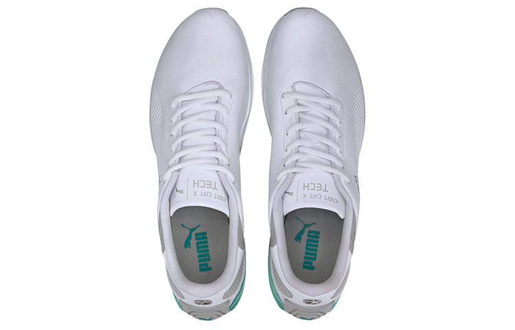 Lookbook Puma Mercedes Kart Cat-x Tech Sneakers /Kelabu/Hijau 'Putih' 306557-02