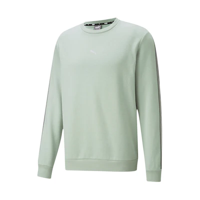 Puma Metallic Nights Fleece Crewneck Pullover Sweatshirt Men’s Grey Green 587141-49
