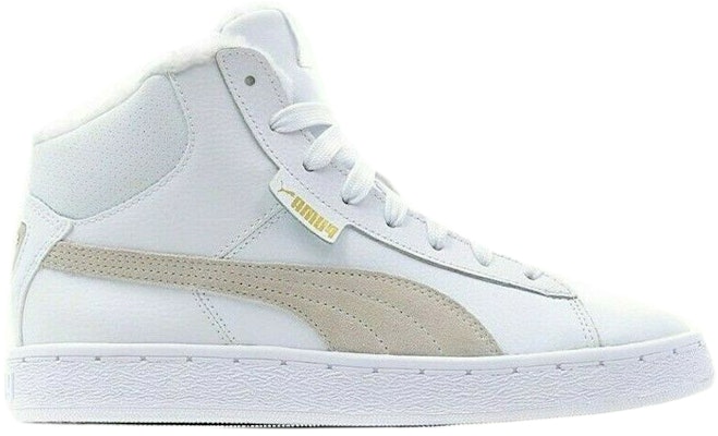 Puma Mid Leather Fur Lined Cozy Stay Warm Mid-Top Casual Skate Shoes Unisex White Fleece Lined 364977-02 Order Puma Mid Leather Fur Lined Cozy Stay Warm Mid-Top Casual Skate Shoes Unisex White Fleece Lined 364977-02