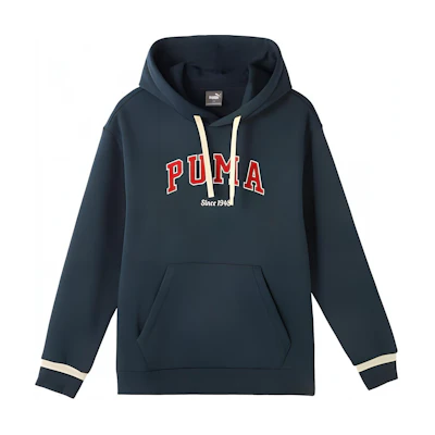 Puma Midnight Blue Hoodie with Letter Print - Casual Sportswear 686857-16