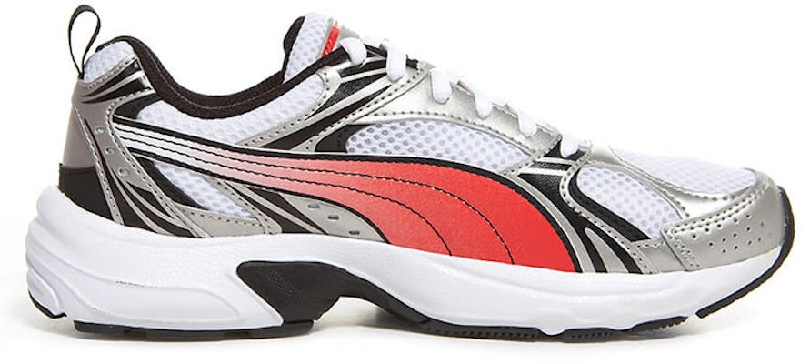 Puma Milenio Retro Low Top Casual Red Gray 'White' 380510-02 Order Puma Milenio Retro Low Top Casual Red Gray 'White' 380510-02