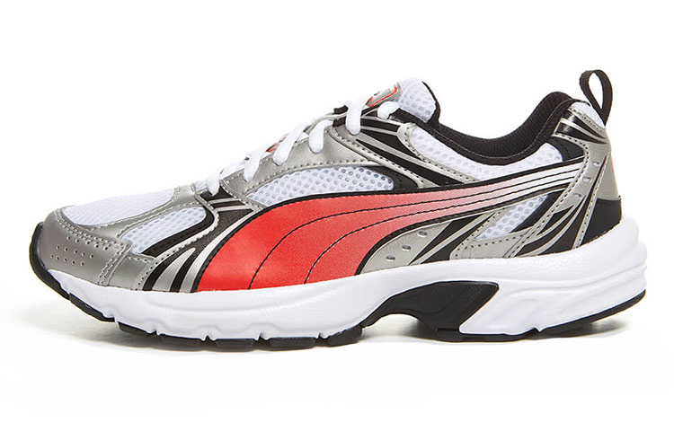Puma Milenio Retro Low Top Casual Red Gray 'White' 380510-02